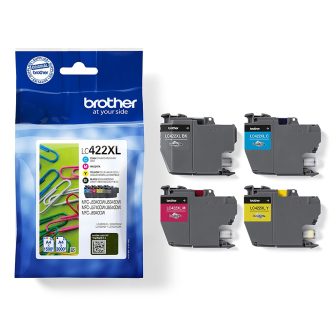 Brother LC422XLVAL cartucho de tinta 4 peça(s) Original Preto, Ciano…