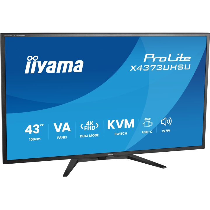 iiyama ProLite X4373UHSU-B2 ecrã para PC 42,5" 3840 x 2160 Pixéis 4K…
