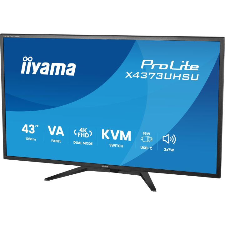iiyama ProLite X4373UHSU-B2 PC Monitor 42.5" 3840 x 2160 Pixels 4K…
