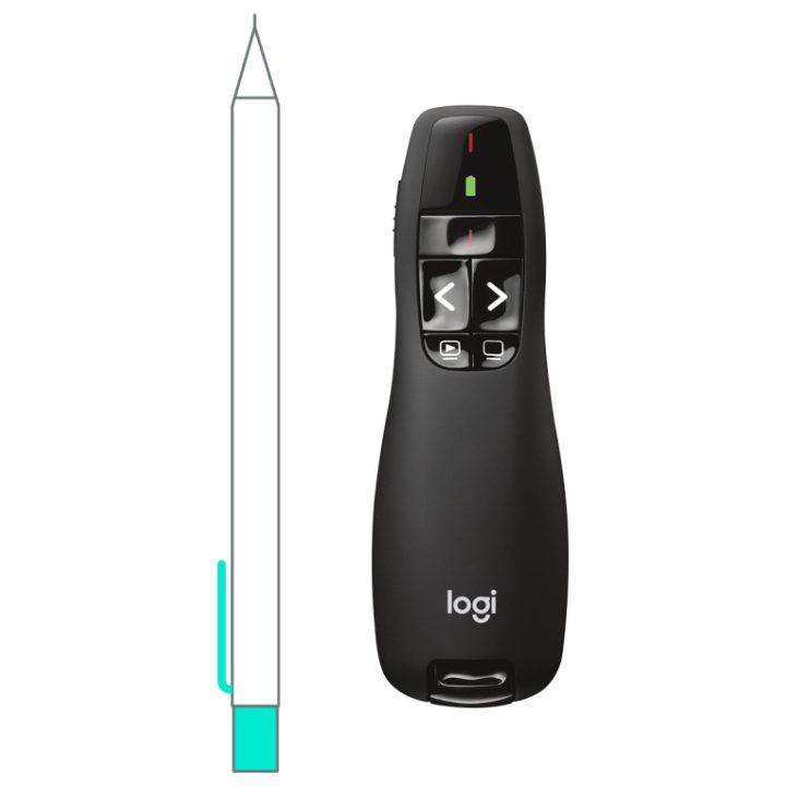 Logitech R400 Wireless RF Presenter Black