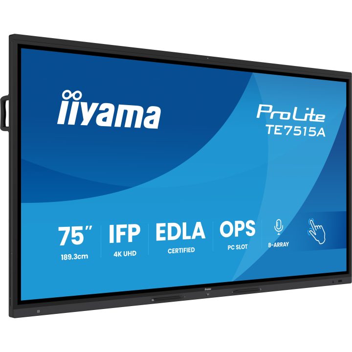 iiyama TE7515A-B2AG ecrã de sinalização Design de quiosque 75" Wifi…
