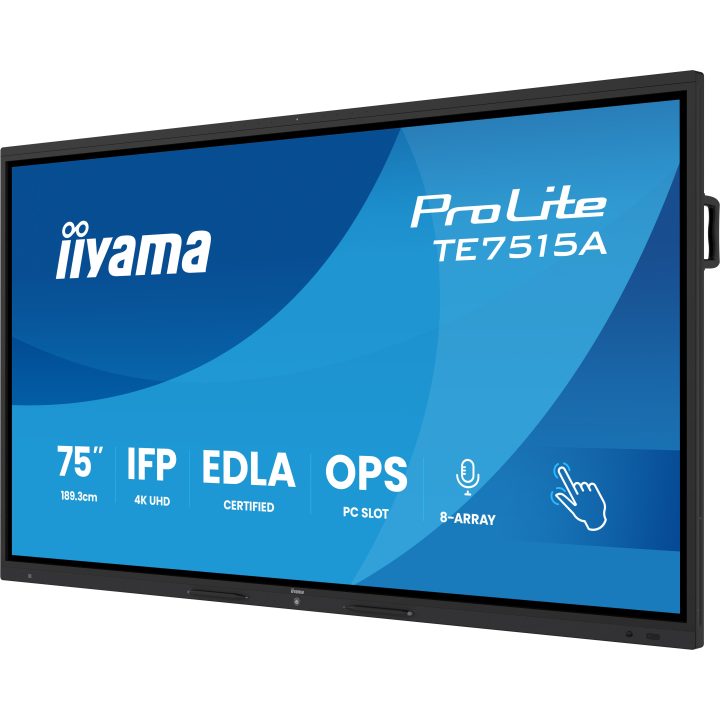 iiyama TE7515A-B2AG ecrã de sinalização Design de quiosque 75" Wifi…