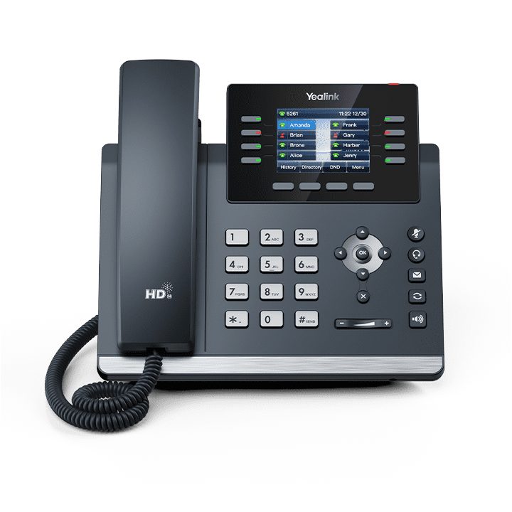 Yealink SIP-T44U Telefone IP Cinzento 8 linhas LCD Wi-Fi