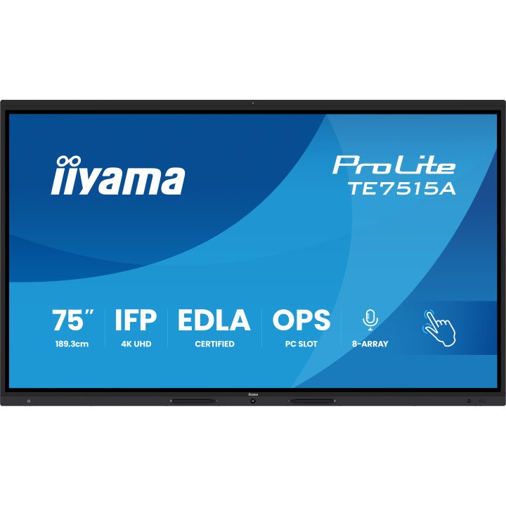 iiyama TE7515A-B2AG ecrã de sinalização Design de quiosque 75" Wifi…