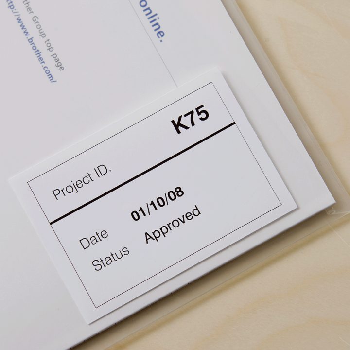 Brother DK-22212 Label Printer Tape Black on White