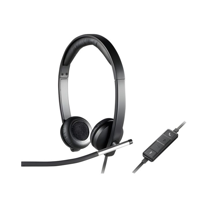 Logitech H650E auscultadores de diadema com cabo