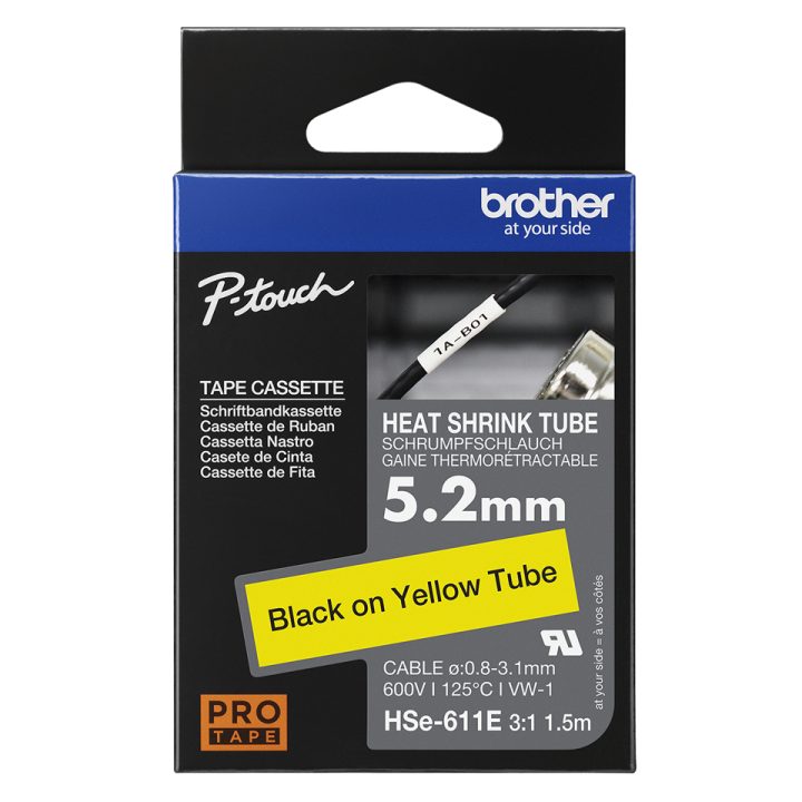Brother HSE-611E cinta para impresora de etiquetas