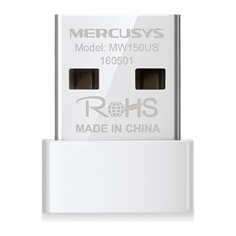 Adaptador Wi-Fi USB 2.0 Mercusys MW150US 150Mbps