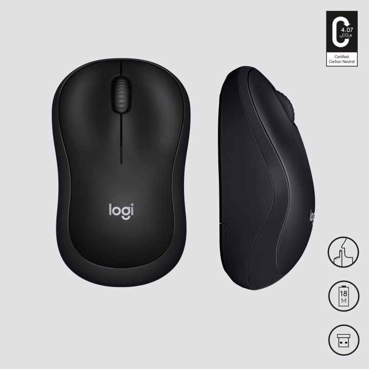 Logitech M220 Silent rato de escritório ambidestro RF sem fios óptico…