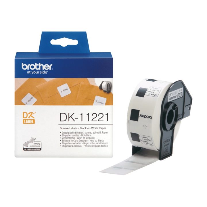 Brother DK-11221 Label Printer Tape Black on White