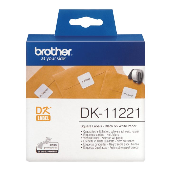 Brother DK-11221 Label Printer Tape Black on White