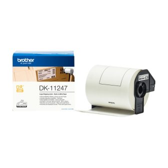 Brother DK-11247 fita para impressora de etiquetas Preto sobre branco