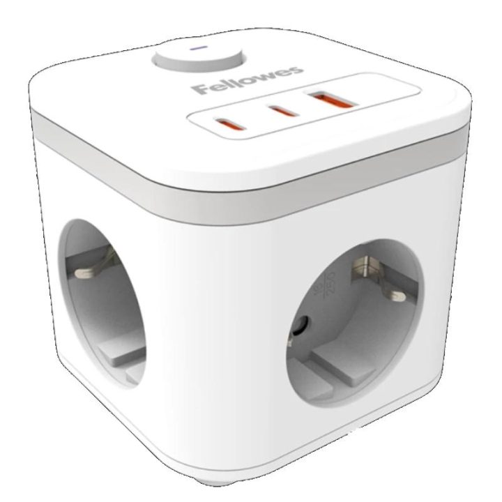 Fellowes White USB Power Cube (100137168)