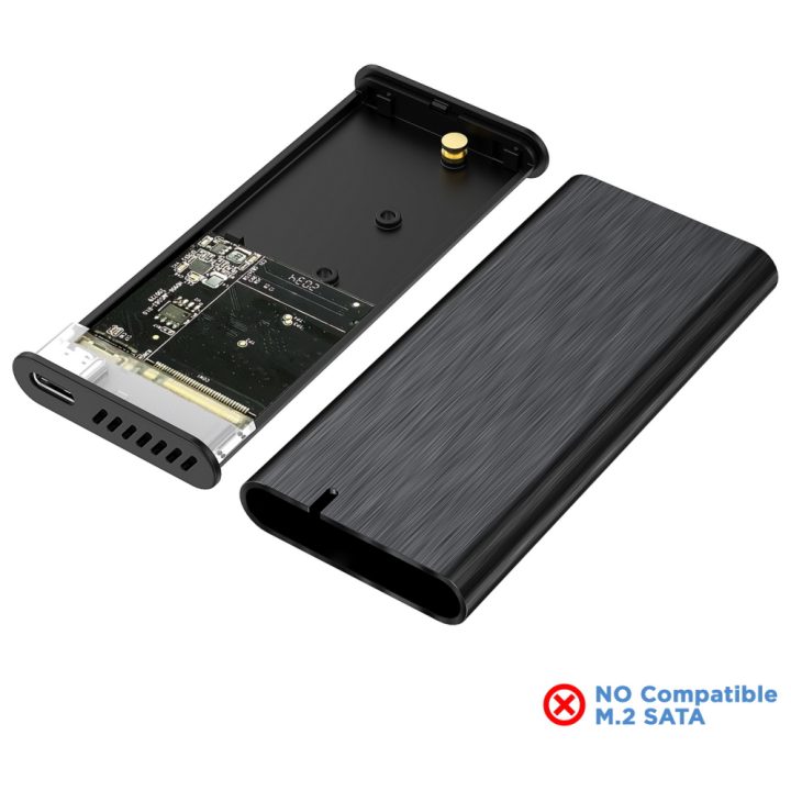 AISENS Caixa Externa M.2 (NGFF) ASM2-008B NVMe para USB3.2 Gen2, Preta