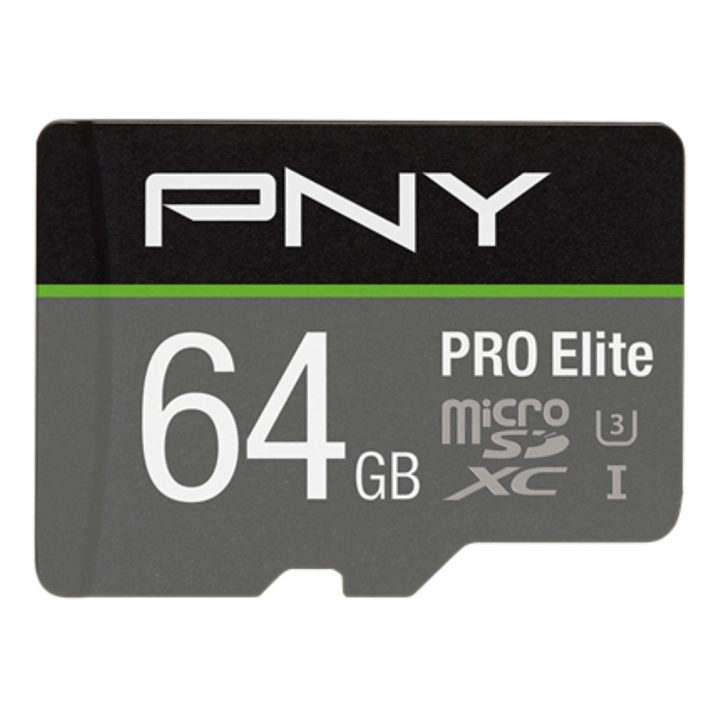 PNY 64GB Elite UHS-I C10 microSDXC Memory Card (P-SDU64GV31100PRO-GE)