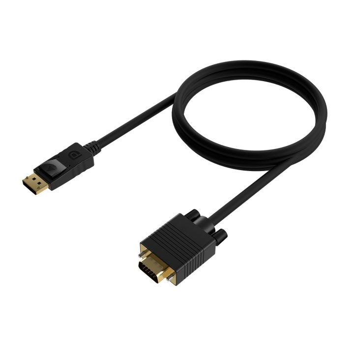 AISENS Cabo Conversor DISPLAYPORT para VGA, DP/M-VGA/M, Preto, 1.0M