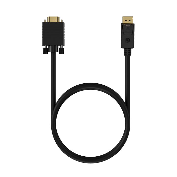 AISENS Cabo Conversor DISPLAYPORT para VGA, DP/M-VGA/M, Preto, 1.0M