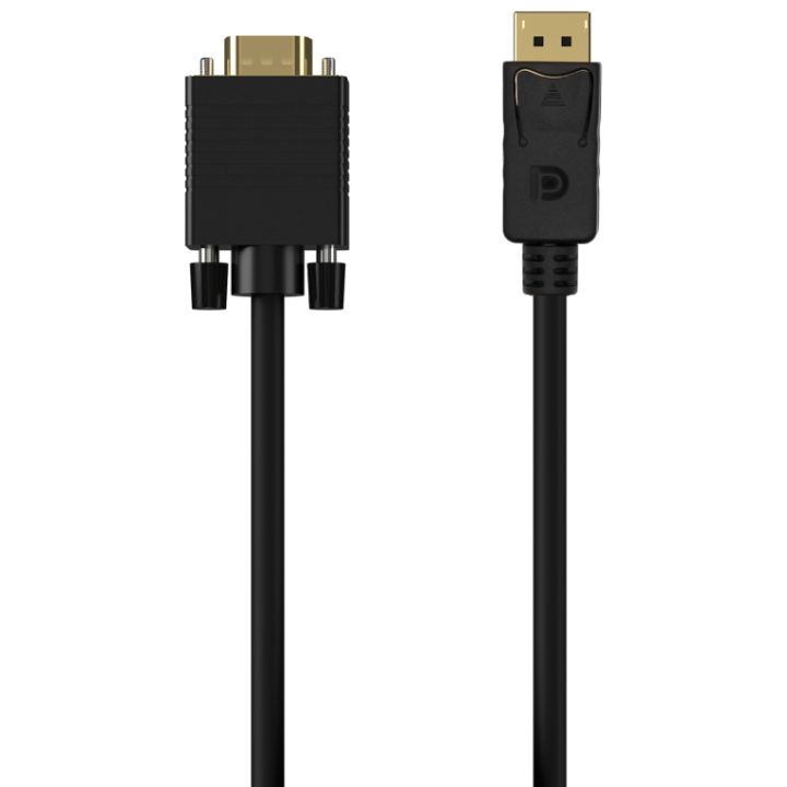 AISENS Cabo Conversor DISPLAYPORT para VGA, DP/M-VGA/M, Preto, 1.0M