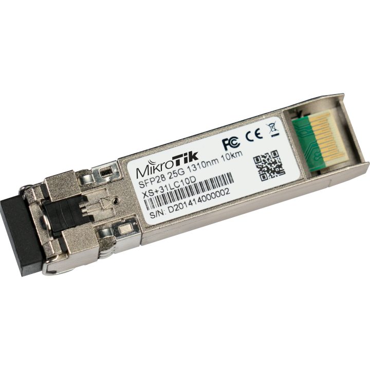 Mikrotik XS+31LC10D red modulo transceptor Fibra óptica 25000 Mbit/s…