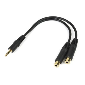 StarTech.com Cabo 15cm Divisor de Áudio Splitter Mini-Jack 3,5mm…