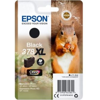 Epson Squirrel Tinta preta 378XL Claria Photo HD Ardilla