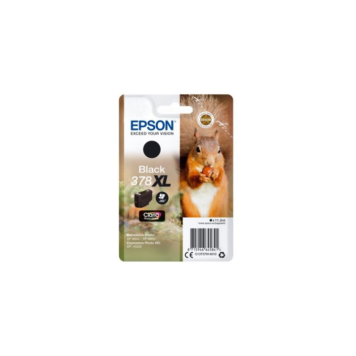 Epson Squirrel Black Ink 378XL Claria Photo HD Squirrel
