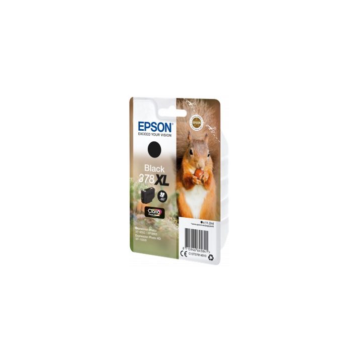 Epson Squirrel Black Ink 378XL Claria Photo HD Squirrel