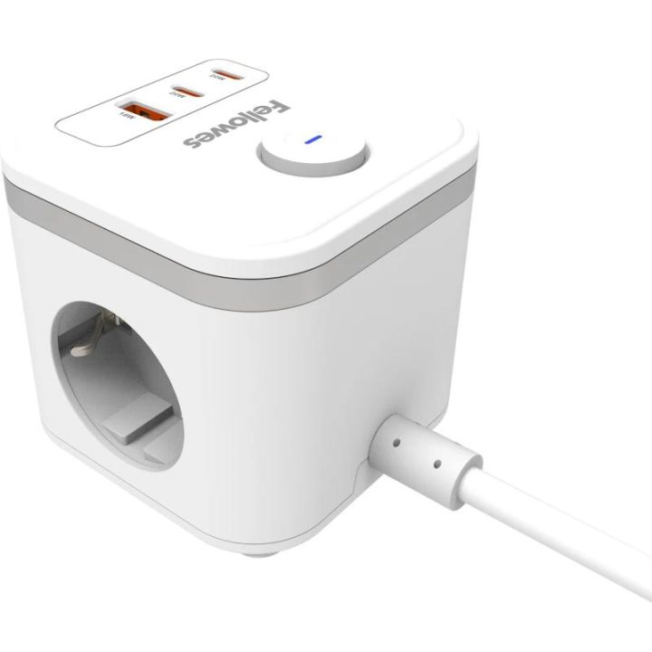Fellowes Cubo Multienchufe USB Branco (100137168)