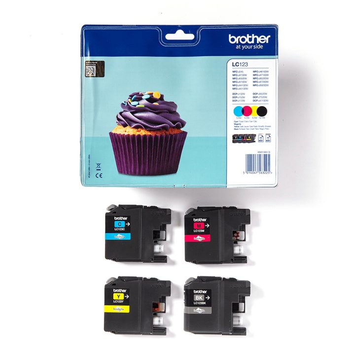 Brother LC-123VALBP cartucho de tinta 4 peça(s) Original Preto…