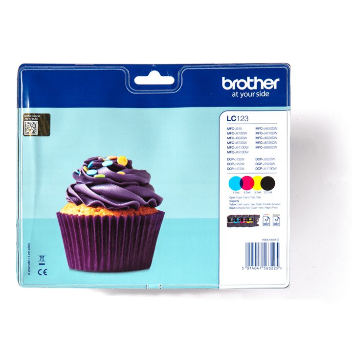 Brother LC-123VALBP cartucho de tinta 4 peça(s) Original Preto…