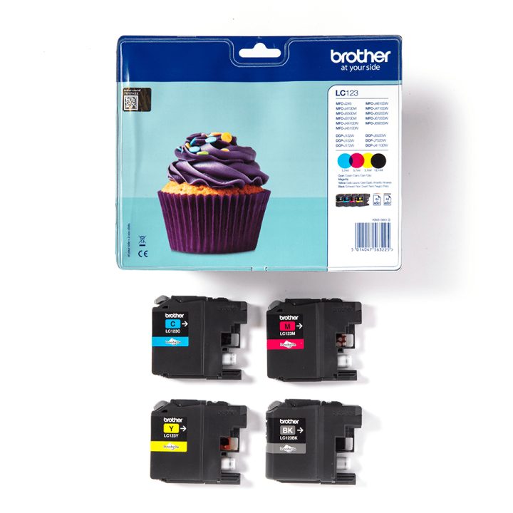 Brother LC-123VALBP cartucho de tinta 4 peça(s) Original Preto…