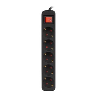 Lanberg Power Strip 5 Schuko Outlets with Child Protection Black 1.5m…