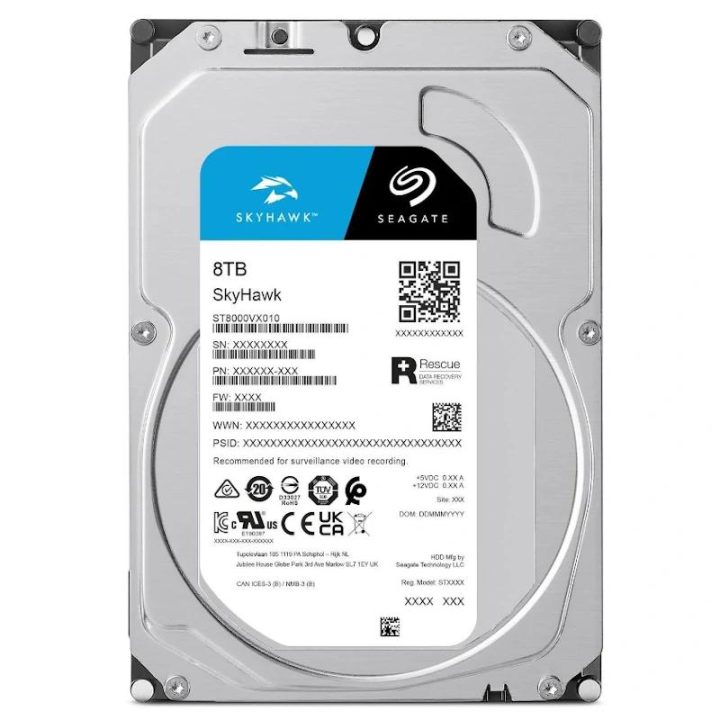 Seagate SkyHawk disco rígido interno 8 TB 256 MB 3.5" Serial ATA III