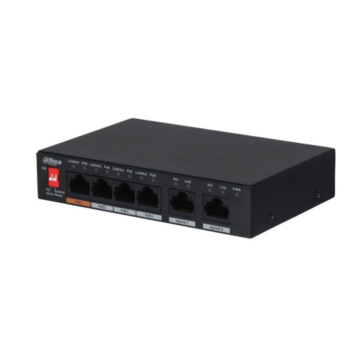 Dahua Technology PFS3006-4ET-60 Não gerido L2 Fast Ethernet (10/100)…