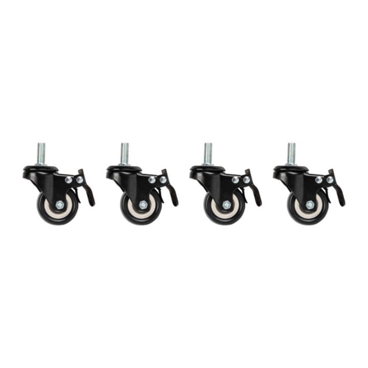 Lanberg threaded casters with brake for 19" rack (AK-1601-B)