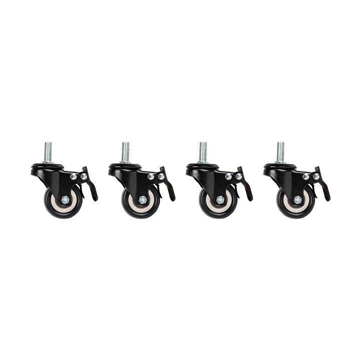 Lanberg threaded casters with brake for 19" rack (AK-1601-B)