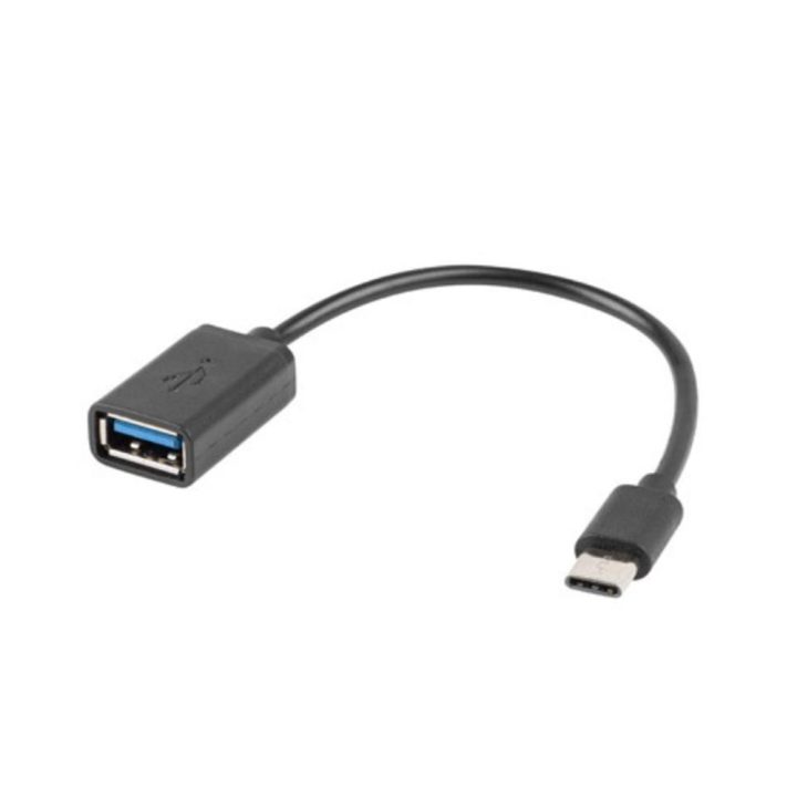 Adaptador USB-C a USB tipo a Lanberg 15cm-macho-hembra-negro…