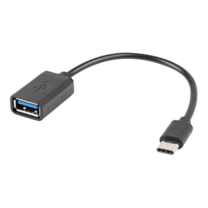 Adaptador USB-C a USB tipo a Lanberg 15cm-macho-hembra-negro…