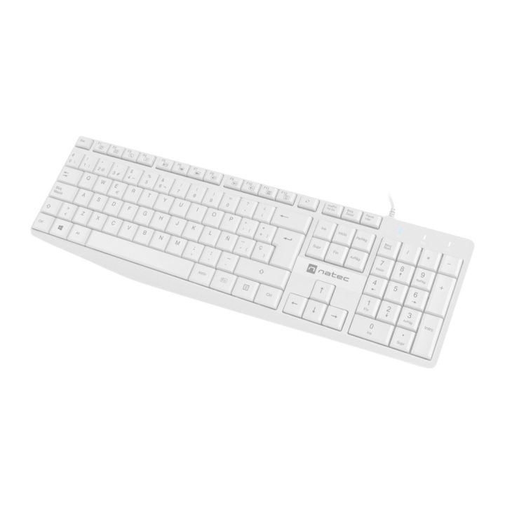 Natec NKL-1949 Universal USB Keyboard QWERTY Spanish White