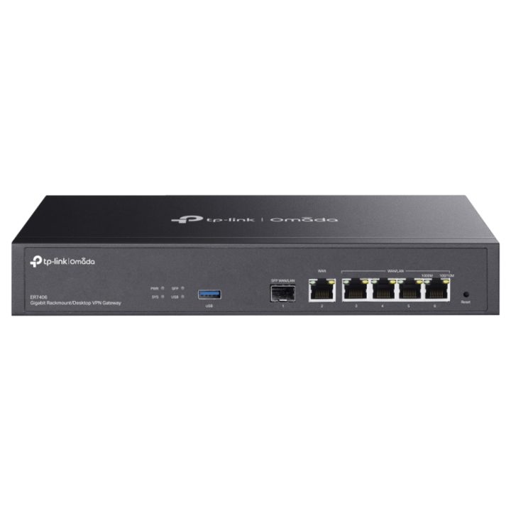 Router Gigabit Ethernet TP-Link ER7406 Preto