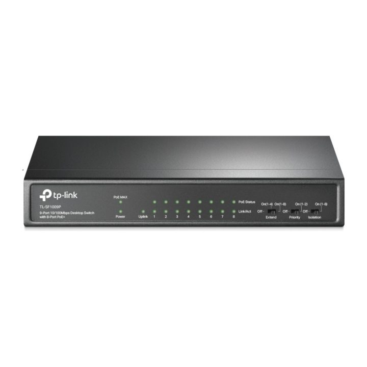 TP-Link TL-SF1009P Unmanaged Fast Ethernet (10/100) Power over…