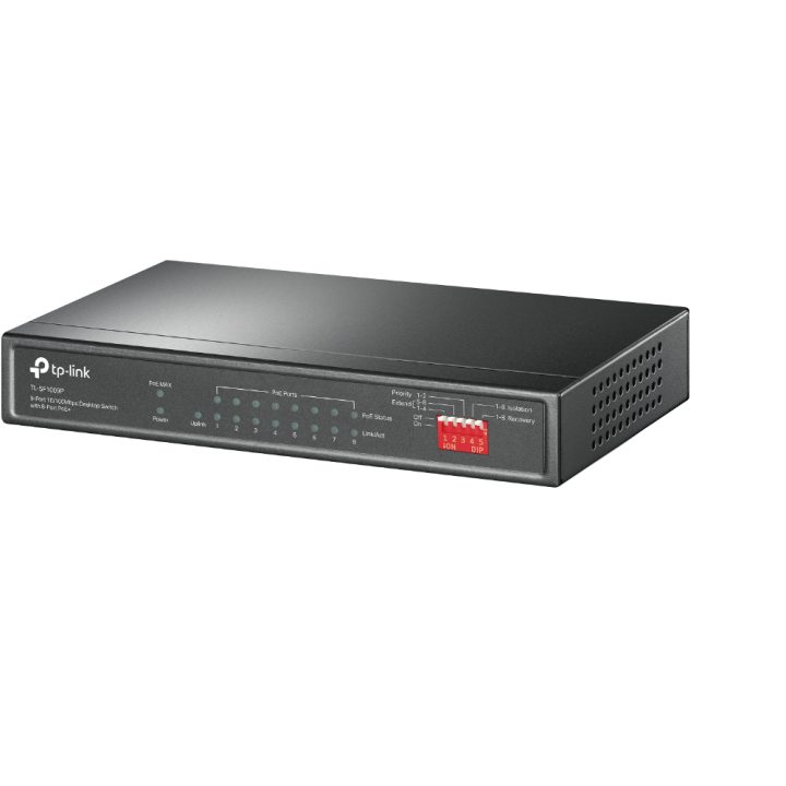TP-Link TL-SF1009P Unmanaged Fast Ethernet (10/100) Power over…