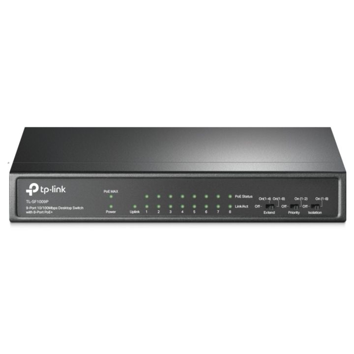 TP-Link TL-SF1009P Unmanaged Fast Ethernet (10/100) Power over…