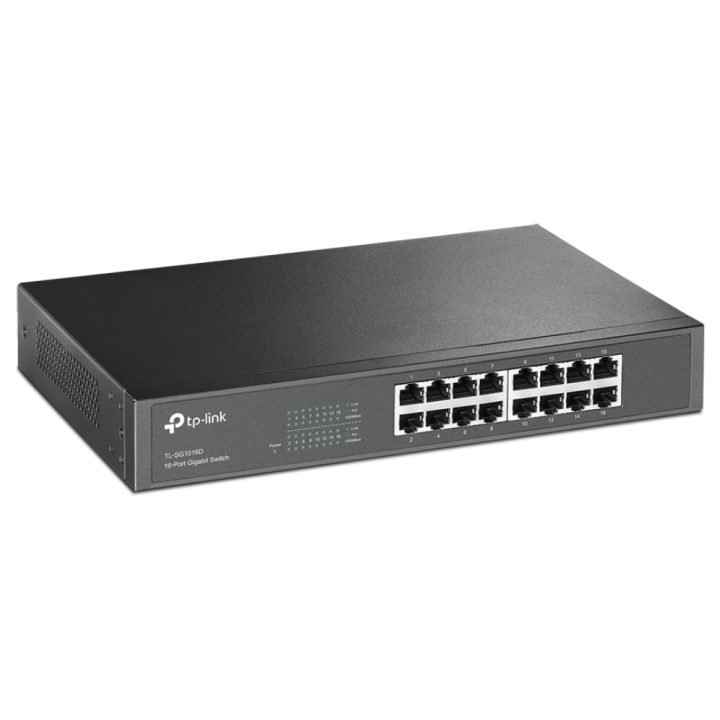 TP-Link TL-SG1016D Não Gerido Gigabit Ethernet (10/100/1000) Preto