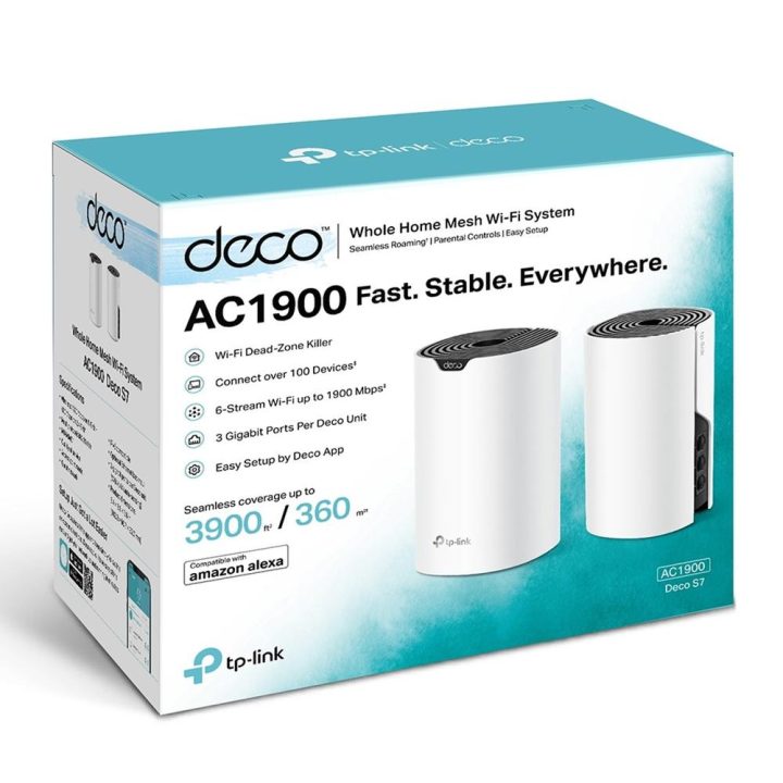 TP-Link DECO S7 (2-Pack) Banda dupla (2,4 GHz / 5 GHz) Wi-Fi 5…
