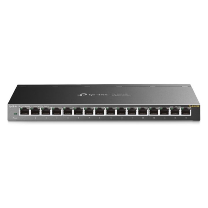 TP-Link TL-SG116E Unmanaged L2 Gigabit Ethernet (10/100/1000) Black