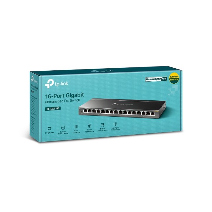 TP-Link TL-SG116E No administrado L2 Gigabit Ethernet (10/100/1000)…