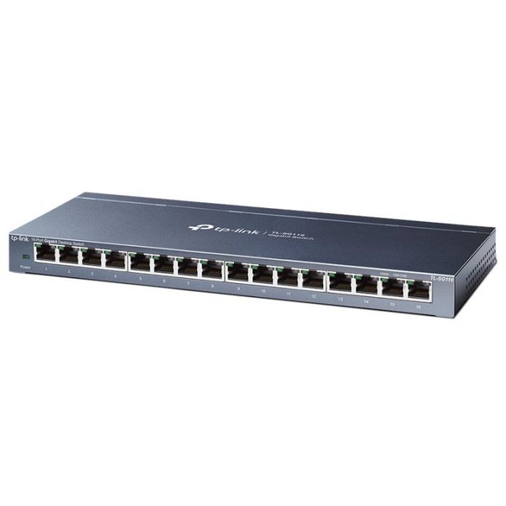 TP-Link TL-SG116 No administrado Gigabit Ethernet (10/100/1000) Negro