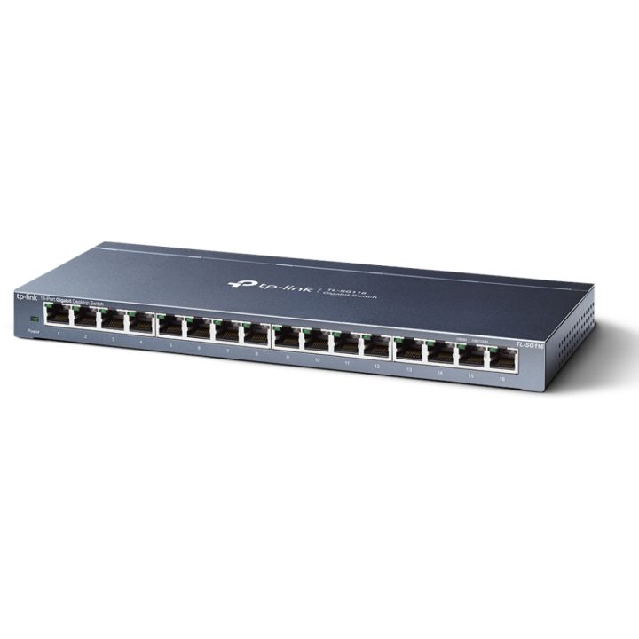 TP-Link TL-SG116 Unmanaged Gigabit Ethernet (10/100/1000) Black