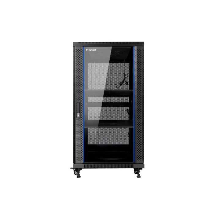Armário rack de chão 19 polegadas Phasak pro 27U preto 600X800…